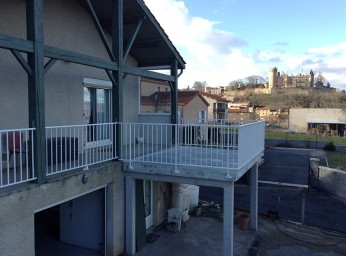 Pose terrasse et barrière fer sur mesure BPSC Océane