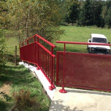 Création d'une barrière d'escalier sur mesure alu BPSC Océane